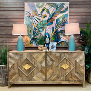 Modern Mango Wood Cabinet