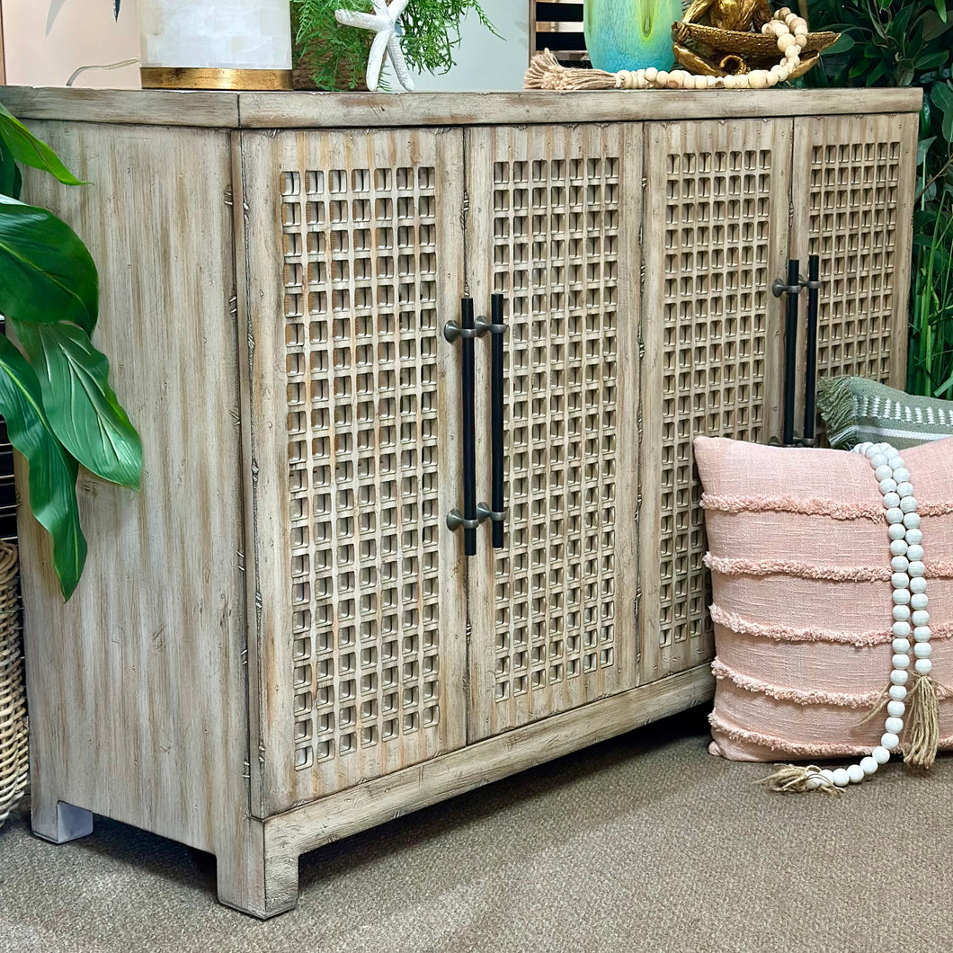 4DR Square Mirrored Cabinet