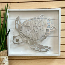 Load image into Gallery viewer, Metal Turtle On Wood
