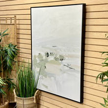 Load image into Gallery viewer, Green/White Framed Abstract
