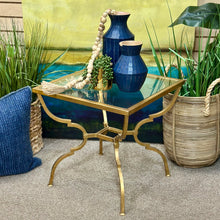 Load image into Gallery viewer, Antique Gold Side Table
