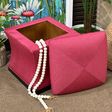 Load image into Gallery viewer, Fuchsia Storage Ottoman
