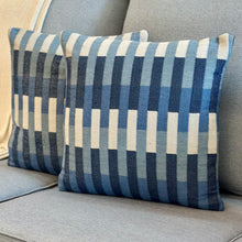 Load image into Gallery viewer, Blue Color Block Pillow
