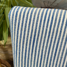 Load image into Gallery viewer, Set/2 Blue/White Striped Counter Stools
