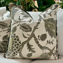 Load image into Gallery viewer, Grey Print Down Pillow
