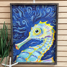 Load image into Gallery viewer, Colorful Seahorse Art
