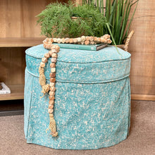 Load image into Gallery viewer, Turquoise Ottoman
