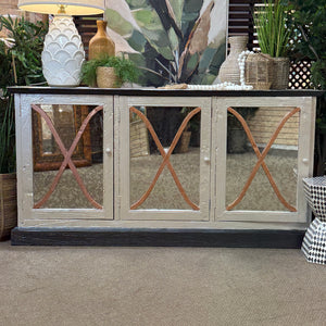 Painted Mirrored Cabinet