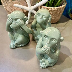 Set/3 Wise Monkeys Decor