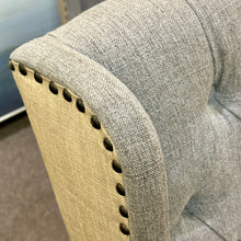 Load image into Gallery viewer, Grey/Tan Tufted Dining Chair
