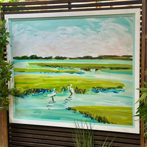 'Marsh Egrets' Giclee