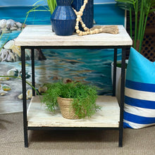 Load image into Gallery viewer, Rustic Wood/Metal Side Table

