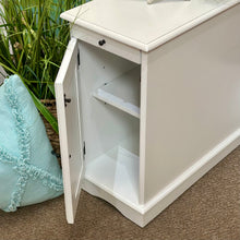Load image into Gallery viewer, White USB Side Table
