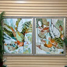 Load image into Gallery viewer, Green/Orange Palms I Giclee Art
