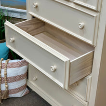 Load image into Gallery viewer, 5DRW Tall Ivory Dresser
