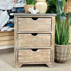 Wood & Metal Nightstand