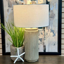 Load image into Gallery viewer, Ridged Ceramic Table Lamp
