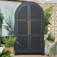Load image into Gallery viewer, Black Arched Cabinet
