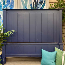 Load image into Gallery viewer, Bassett Queen Navy Bed
