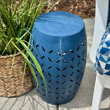 Load image into Gallery viewer, Blue Garden Stool
