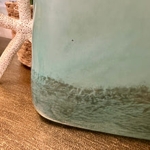 Load image into Gallery viewer, Aqua Glass Rectangle Vase
