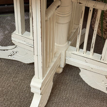 Load image into Gallery viewer, Vintage Ivory Distressed Accent Table
