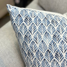 Load image into Gallery viewer, Blue Palm Linen Down Pillow
