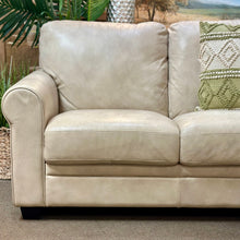 Load image into Gallery viewer, Taupe Vegan Leather Sofa
