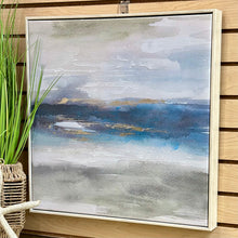 Load image into Gallery viewer, Blue/Green/Silver Abstract I
