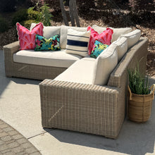 Load image into Gallery viewer, 3PC Resin Wicker Sectional
