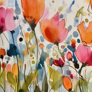 Red Florals I