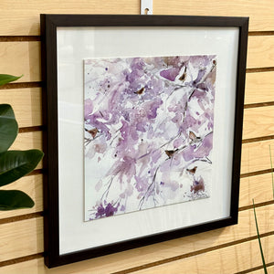 Framed Lavender Flower Art I