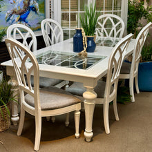 Load image into Gallery viewer, 7PC White Dining Set
