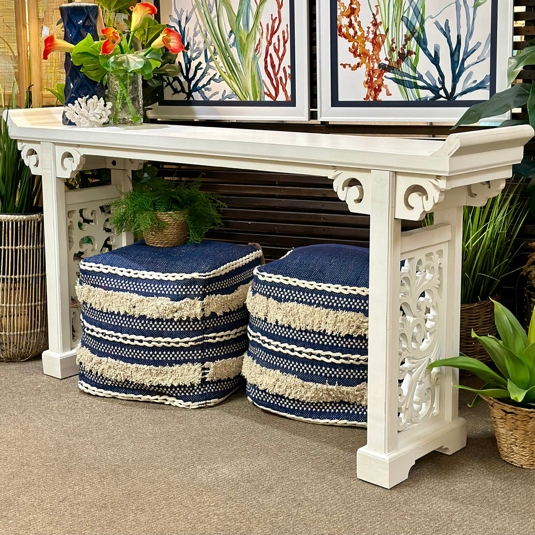 White Altar Table Console