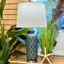 Load image into Gallery viewer, Blue-Grey Ceramic Lamp
