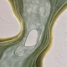 Load image into Gallery viewer, LED Green Abstract Art
