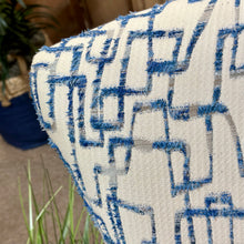Load image into Gallery viewer, Blue Geometric Swivel Chair
