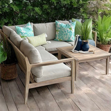 Load image into Gallery viewer, 3PC Taupe Acacia Sectional W/Table
