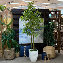Load image into Gallery viewer, Faux Bamboo In White Pot
