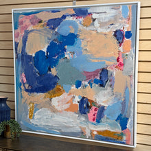 Load image into Gallery viewer, Blue/Peach Abstract
