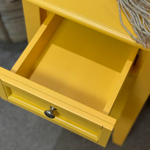 Yellow Power Side Table