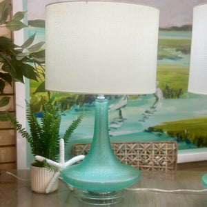 Frosted Teal Lamp