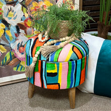 Load image into Gallery viewer, Abstract Storage Ottoman
