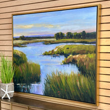Load image into Gallery viewer, Winding Marsh Hand Painted Art
