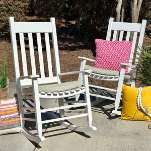Outdoor White Rocking Chair