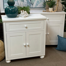 Load image into Gallery viewer, 1DRW/2DR White Cabinet
