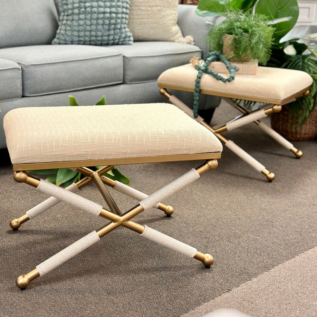 Gold Rope Stool