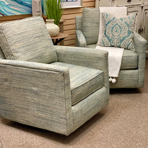 Seafoam Swivel Glider