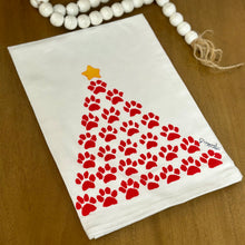 Load image into Gallery viewer, Red Paw Tree Towel
