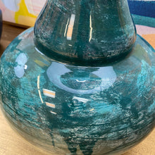 Load image into Gallery viewer, Teal/Blue Glass Lamp
